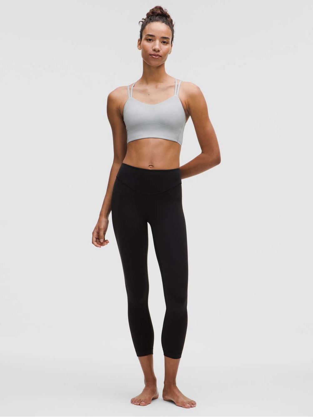 lululemon athletica Like a Cloud Longline Bra *Light Support - Heathered Grey
